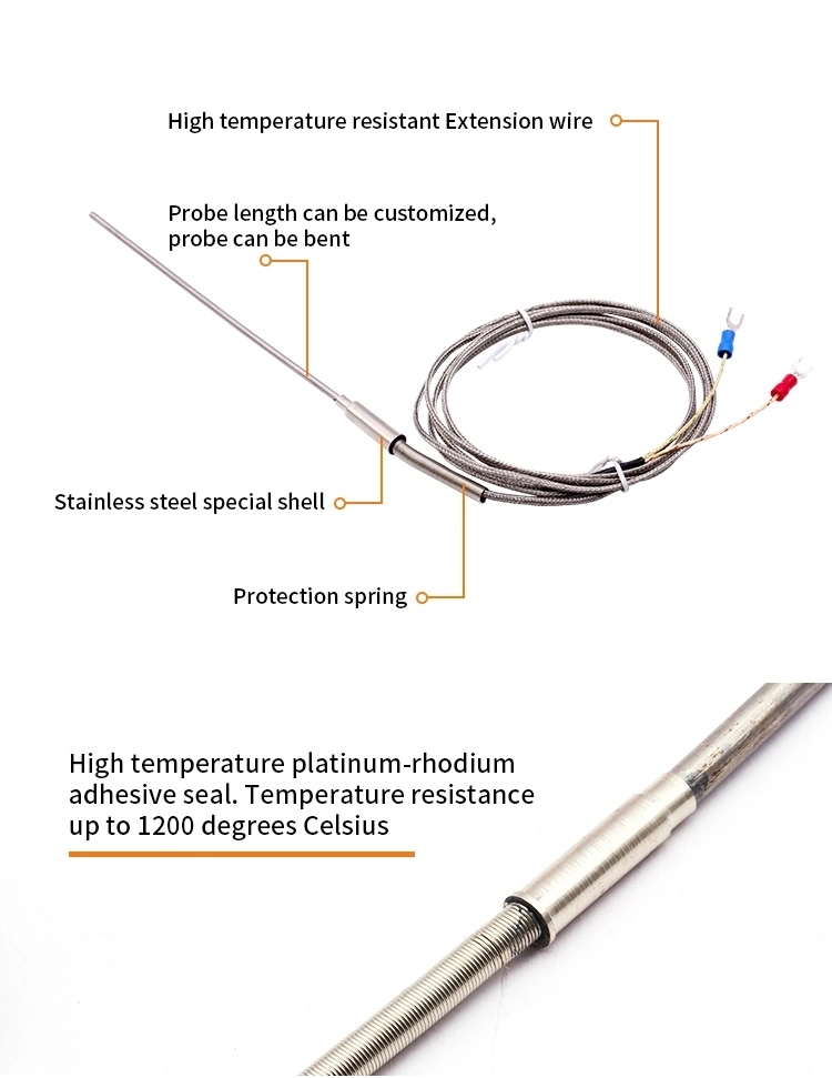 product-750px-1 Platinum Rhodium K J Type Thermocouple Sensor