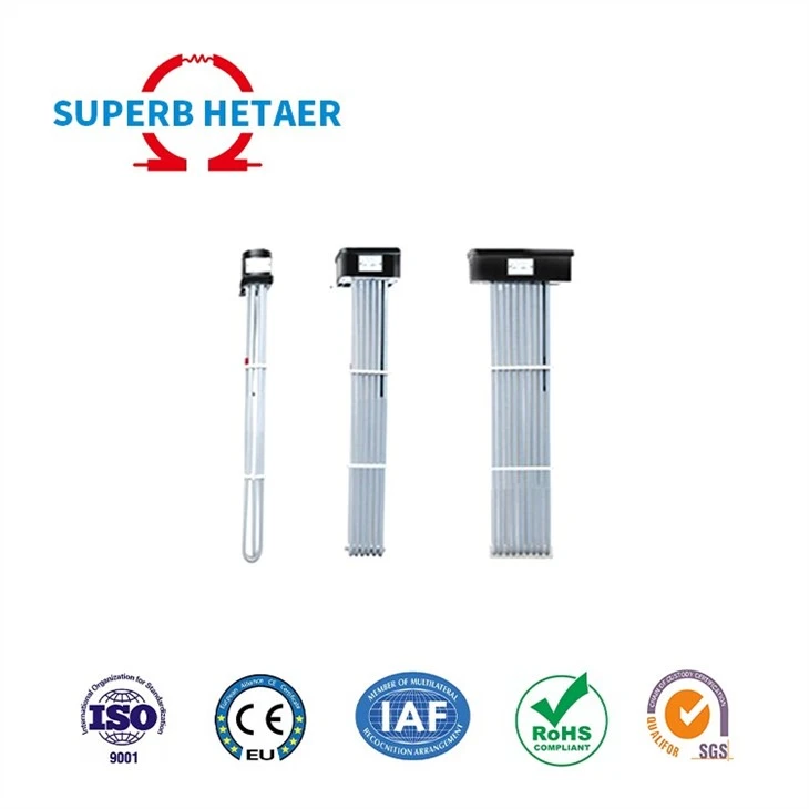 Chemical Resistant Ptfe Acid Resistance Immersion Heater Element For Corrosive Fluid