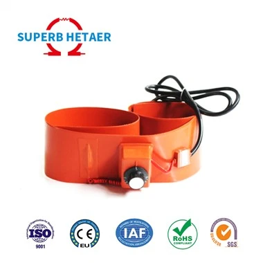 Aquecedor de borracha de silicone com termostato mecânico